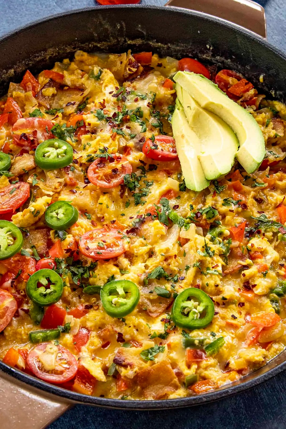 Migas Recipe (Scrambled Eggs with Crispy Tortillas)