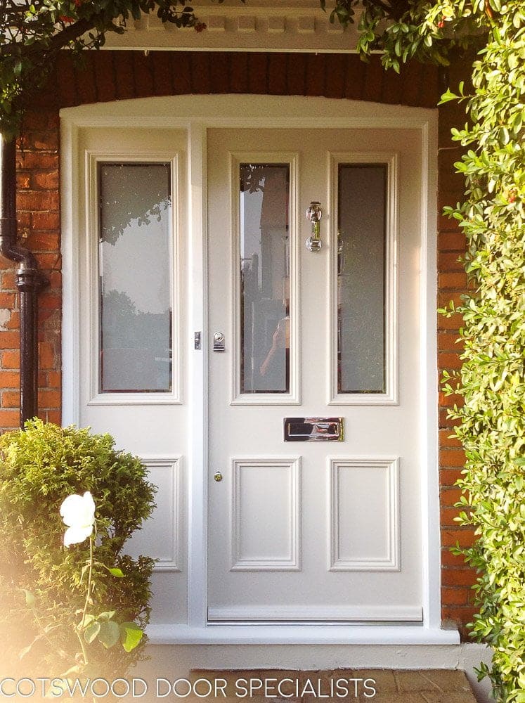 Etched Glass Victorian Door And Frame