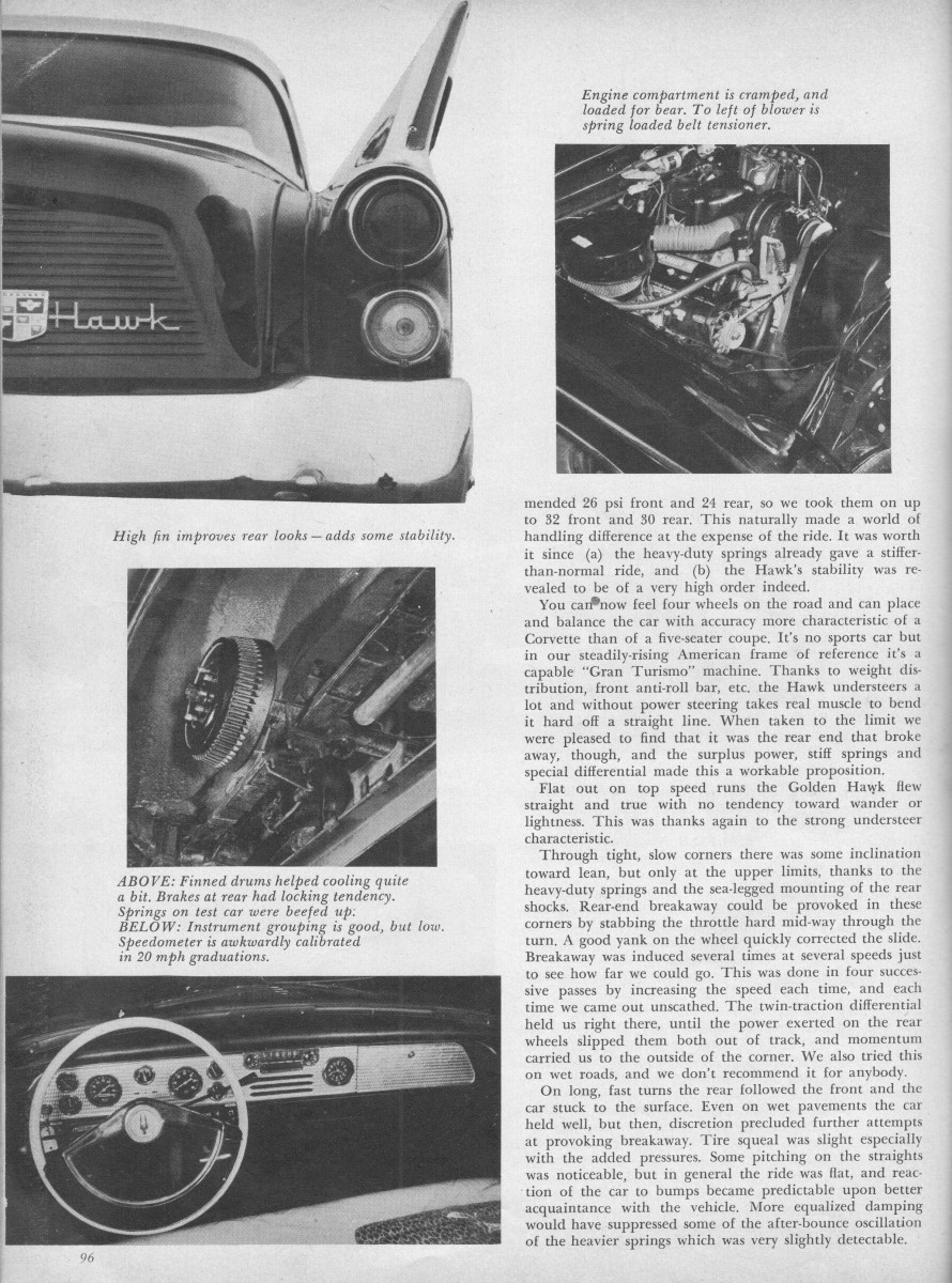 Vintage SCI Review: 1957 Studebaker Golden Hawk - As Fast As The ...