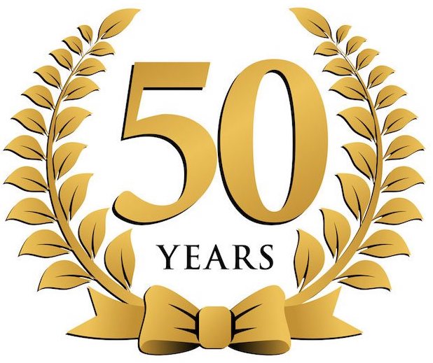 50 years badge