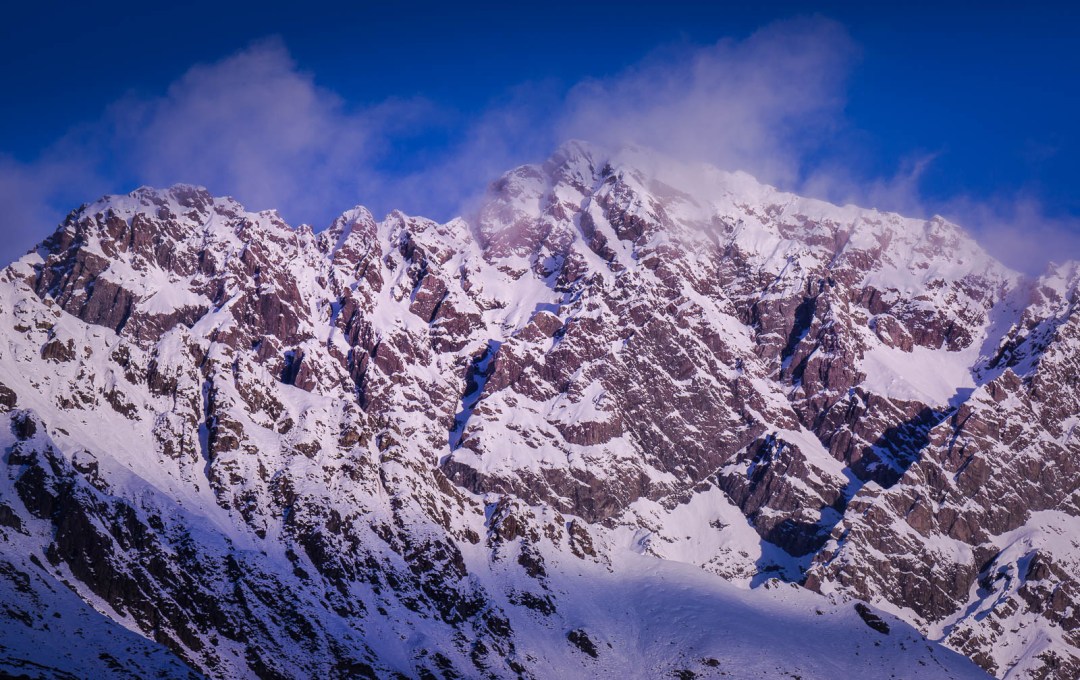 Peaks of Mount Cook in Winter