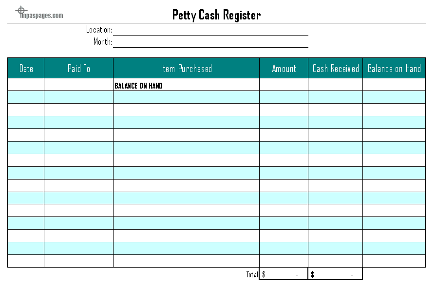 Microsoft Excel Templates: 8+ Petty Cash Log Excel Templates