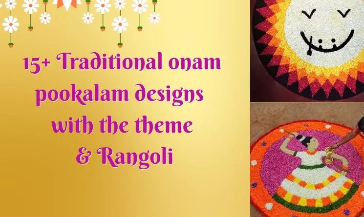 Traditional onam pookalam