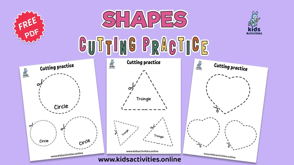 Fun and Free Printable Shapes Cutting Practice for Kids