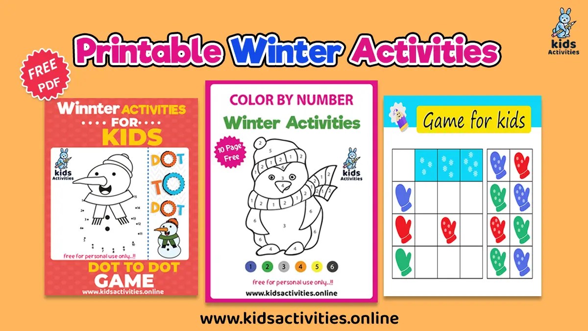 Printable Winter Activities for Preschoolers