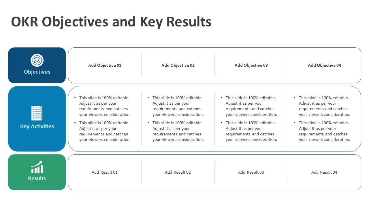 OKR Objectives and Key Results PowerPoint Template