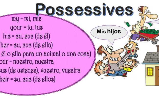 Possessive Adjectives In Spanish Rules And Examples – Rainy Weathers