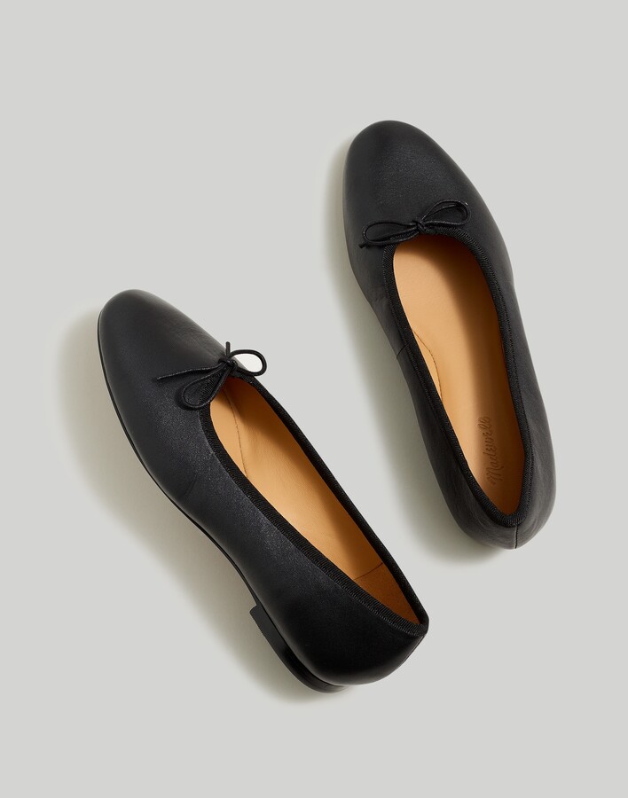 black ballet flats