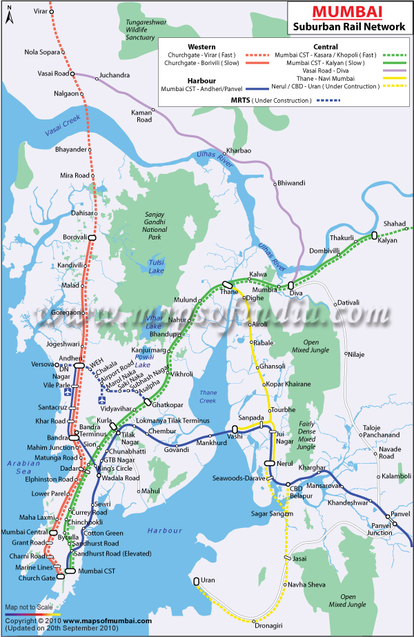 Mumbai Suburban Rail Map