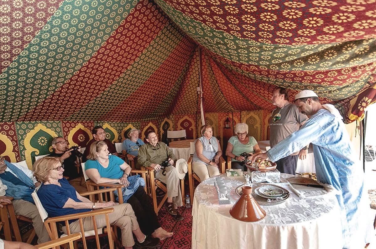 desert camp guests