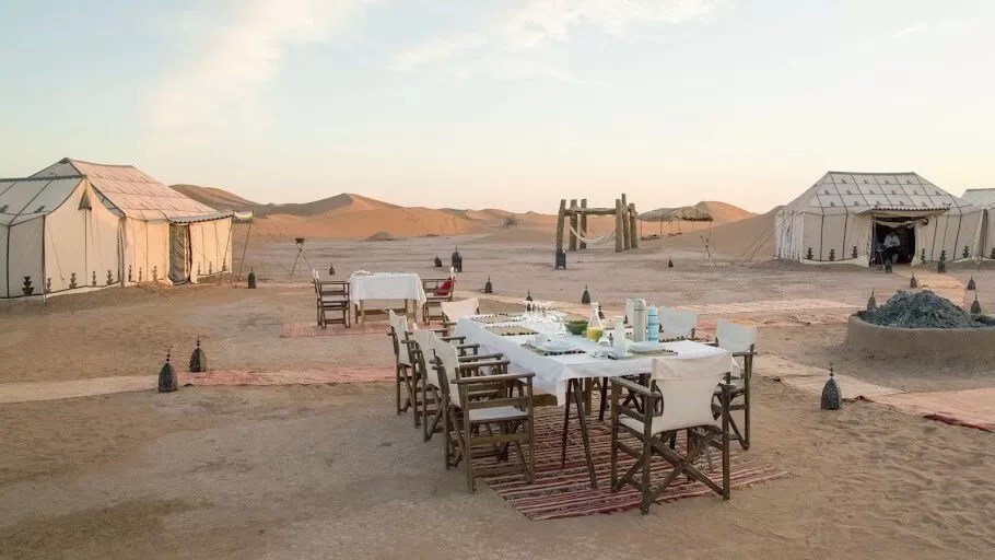 Merzouga sahara desert camping