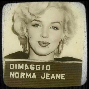 Norma Jeane DiMaggio arrested on November 21, 1954 for driving too slow & not having a valid driver’s license. She was fined $56