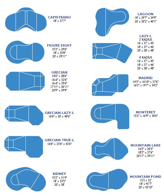 Inground Shapes & Sizes | Niagara Pool & Spa