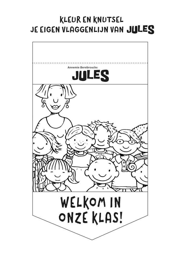 Kleurplaat Welkom In De Klas