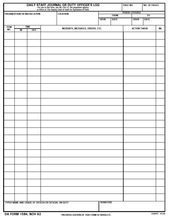 Free Printable Daily Log - Free Printable Templates image.