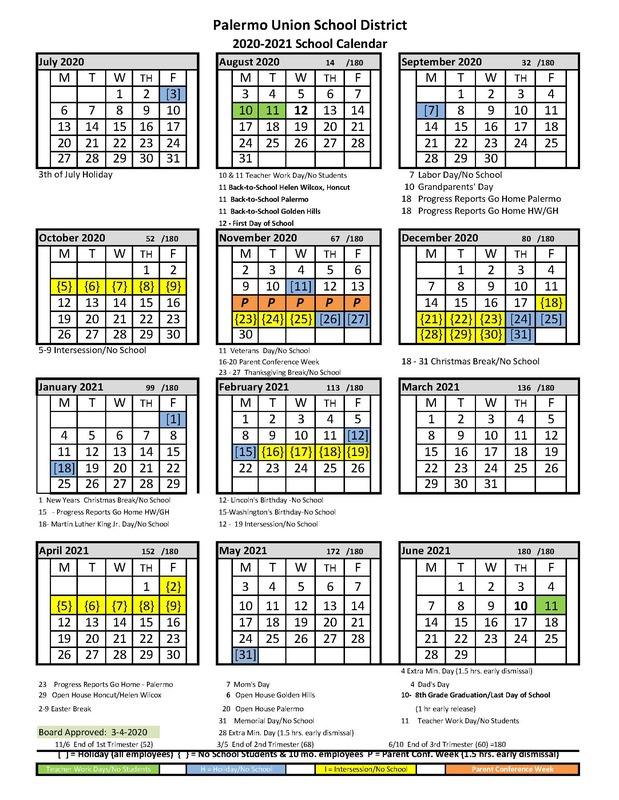 Glacier Hills Elementary School Calendar 2023