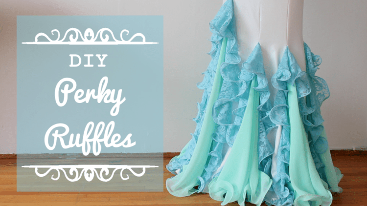 DIY Perky Ruffles - Flounce ruffles with fishing line