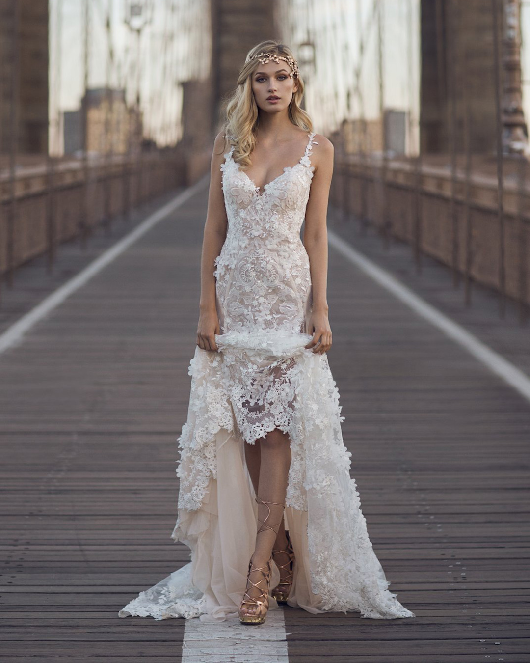 lace wedding dresses sweetheart neckline spaghetti straps galia lahav