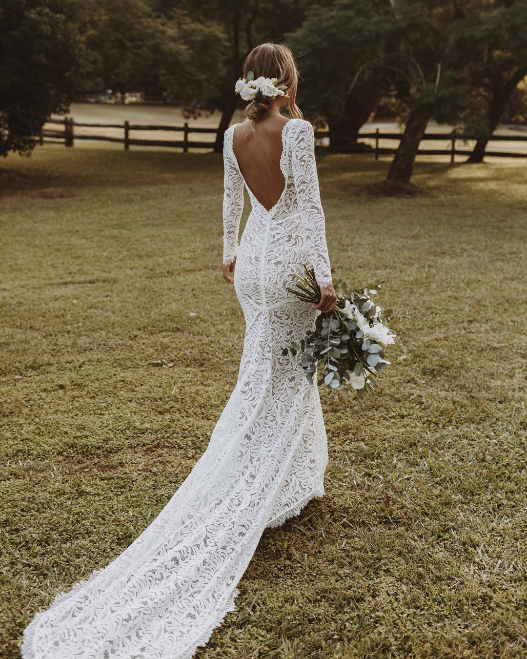 lace wedding dresses low back with long sleeves grace loves lace