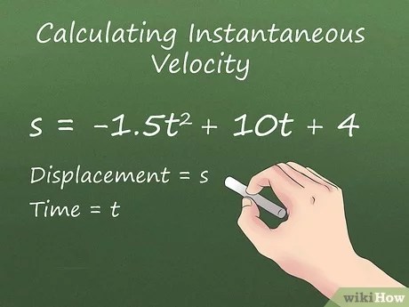 How To Calculate Instantaneous Velocity