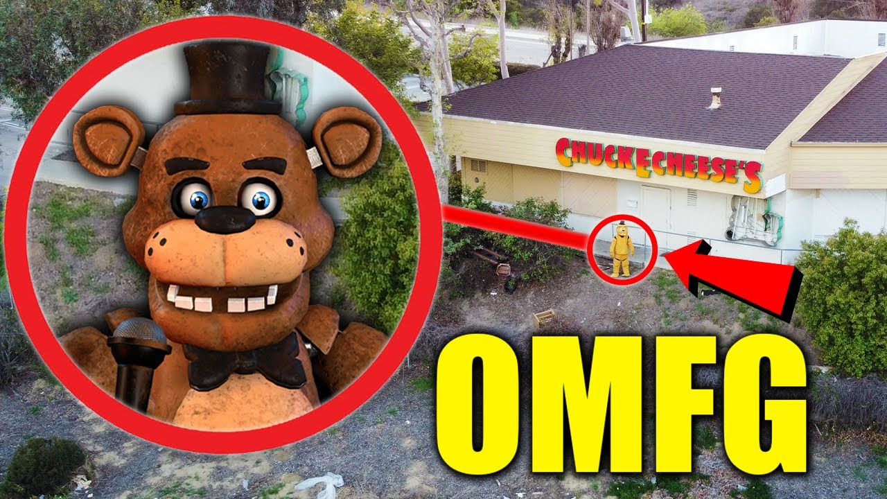 Drone Catches Freddy Fazbear At Haunted Chuck E Cheese Fnaf Is Real ...