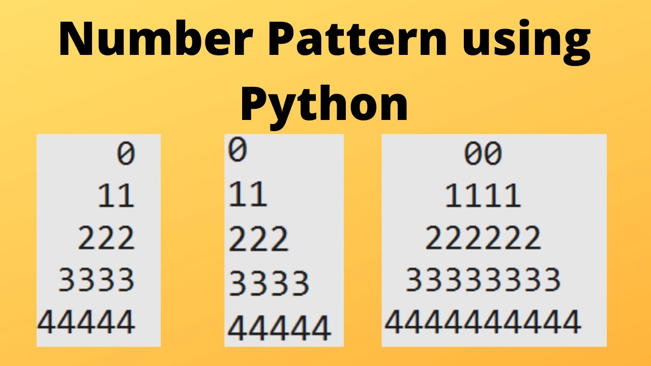 Python Pattern Pyramid Printing Numbers In Pyramid Shape In Python How ...