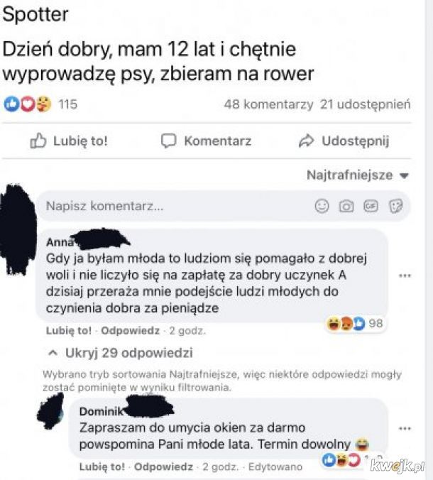 Dobrze jej napisał