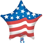 Patriotic Star Jumbo Foil Balloon