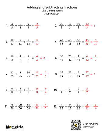 adding and subtracting fractions math review video