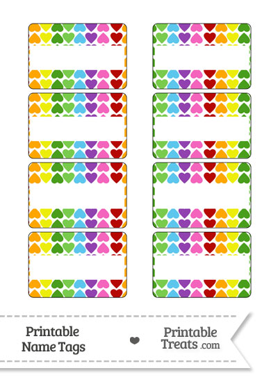 Rainbow Name Tags Printable - prntbl.concejomunicipaldechinu.gov.co