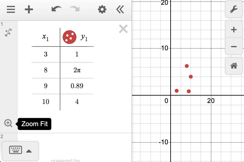 Tables Desmos Help Center