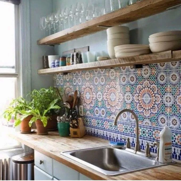 Beautiful Bohemian Style Kitchen Decoration Ideas 28