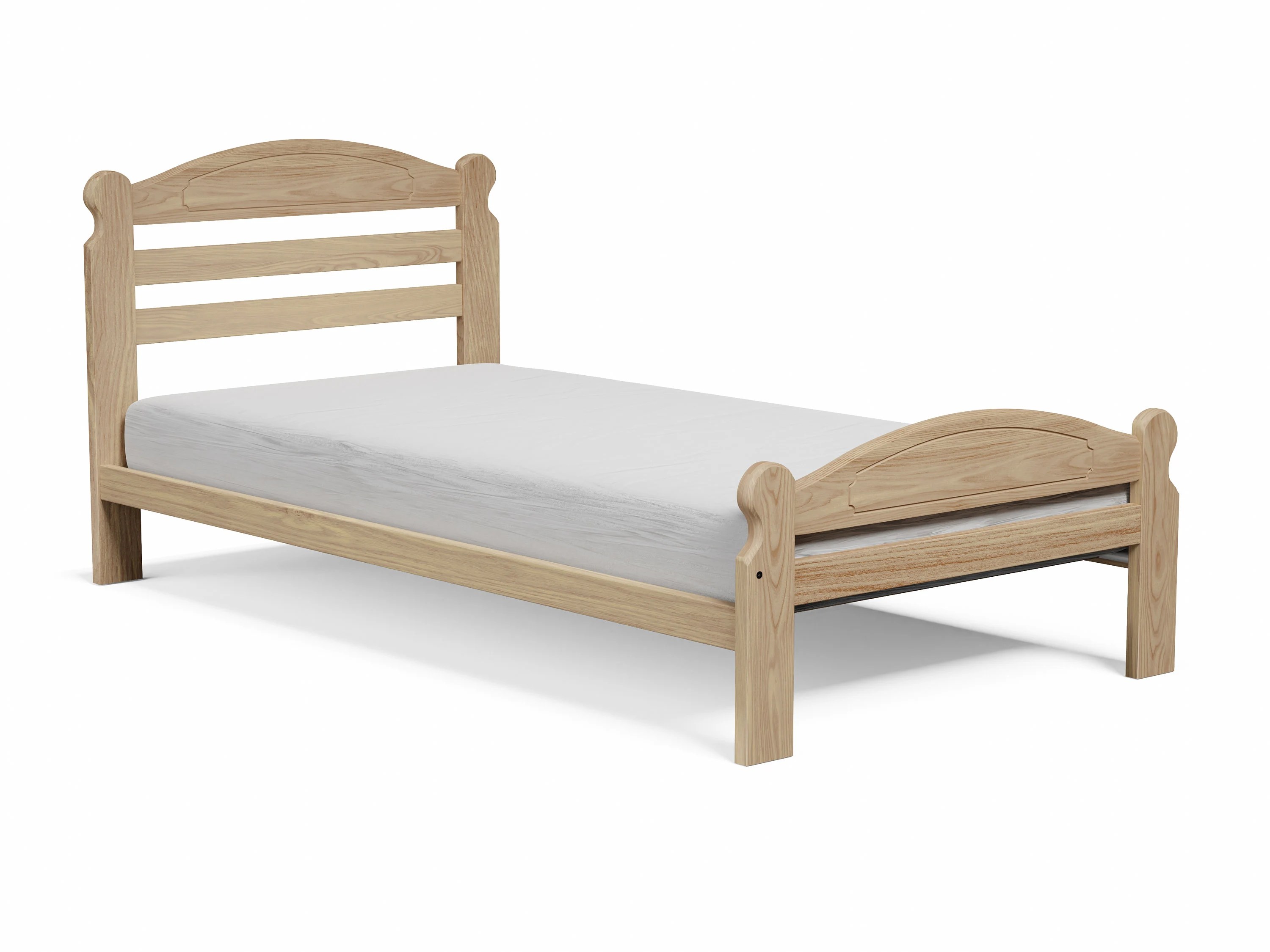 Twin Wooden Bed Frame Unfinished