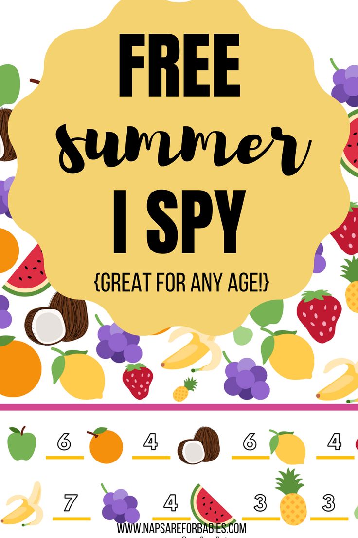 summer i spy free printable for kids fun activities for kids