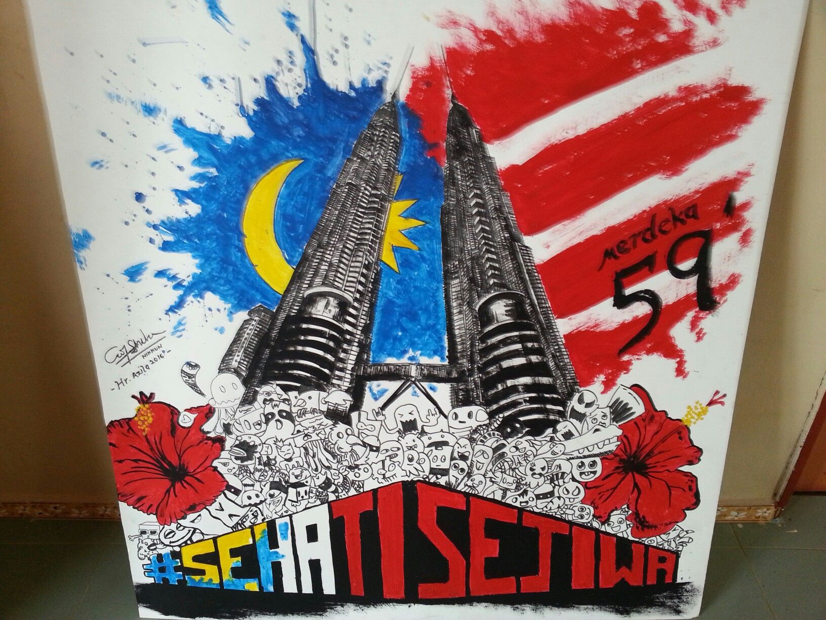 Merdeka Poster Drawing - Starchild Malaysian Children Show Their Spirit ...