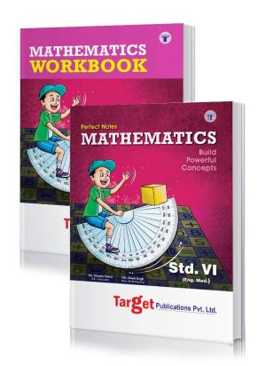 Std 6 Perfect Maths Notes and Workbook | English Medium | Maharashtra State Board Books | Includes Textual Question Answers, MCQs, Ample Practice Questions, Unit and Semester Papers | Based on Std 6th New Syllabus | Set of 2 Books