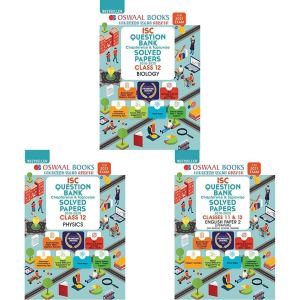 Oswaal ISC Ques Bank Class 12 Bio Chapter/Topicwise 2021 + Class 12 Physics Chapter/Topicwise 2021 + Class 12 English Paper-2 Lit Chapter/Topicwise Mar-20 (Set of 3 Books)(New Edition)