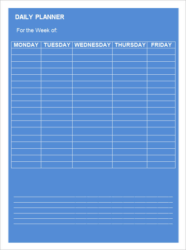 free 9 printable daily planner templates in google docs ms word