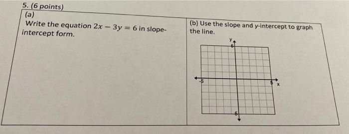 Equation 2x 3y 6 In Chegg