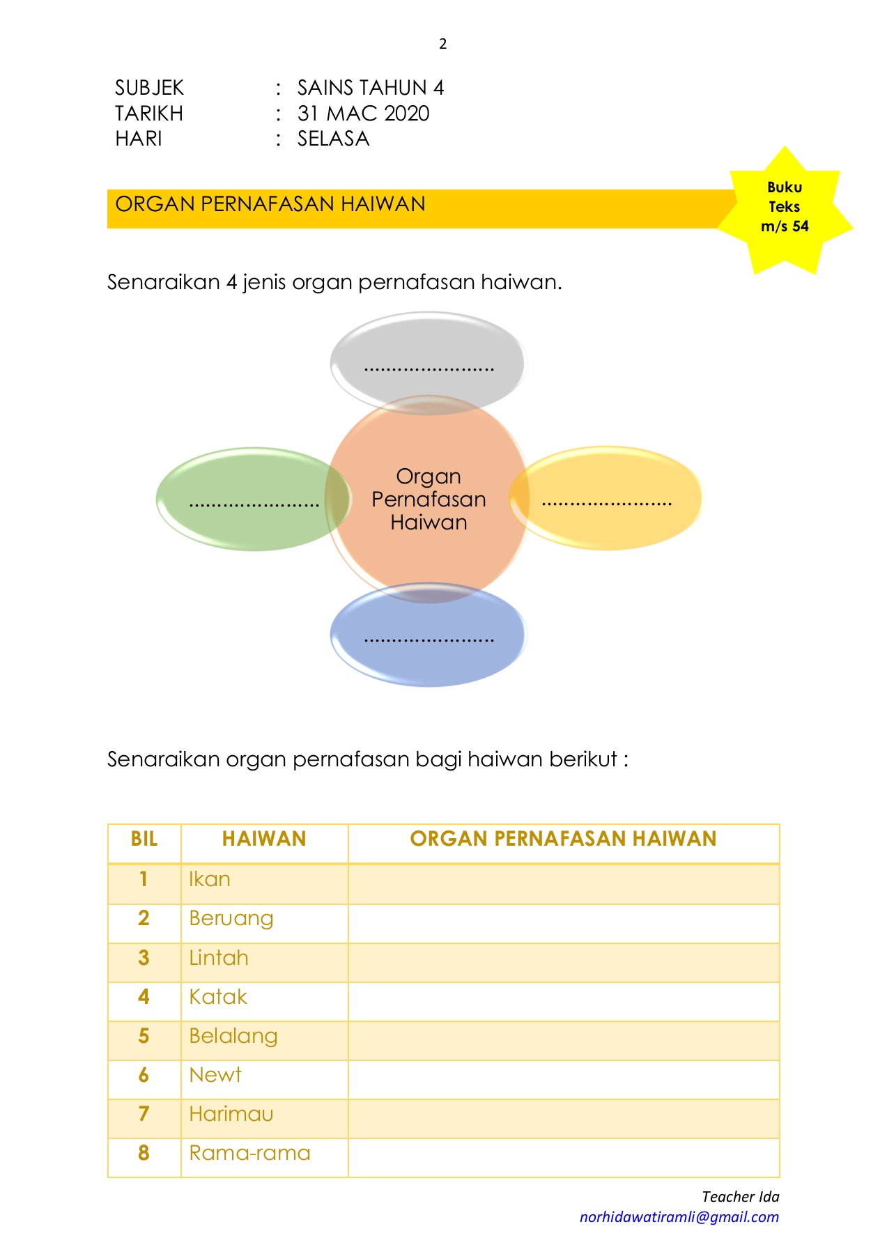 Lembaran pentaksiran bilik darjah sains kssr tahun 3 menguasai belum menguasai lembaran kerja 3 nama. Latihan Sains Tahun 4 Membalik Buku Halaman 1 10 Anyflip