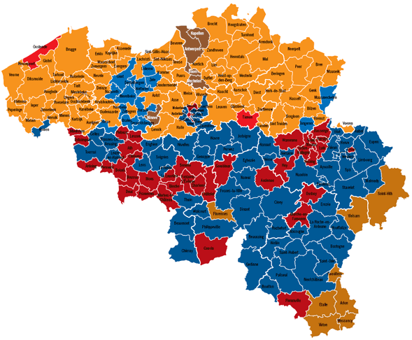 De Kaart Van Belgie Met De Provincies Kaart | Sexiz Pix