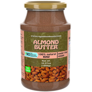 Almond Butter 1 kg | Nut Butter Free of Sugar | Almond Spread 100% Natural | Vegan Superfood | Low Carb Nut Butter | KETO