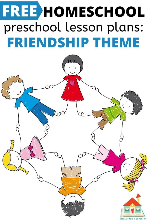 free friendship preschool lesson plans stay at home educator