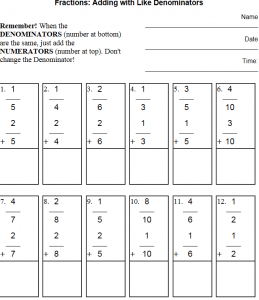 adding and subtracting fractions printable worksheets the teachers cafe