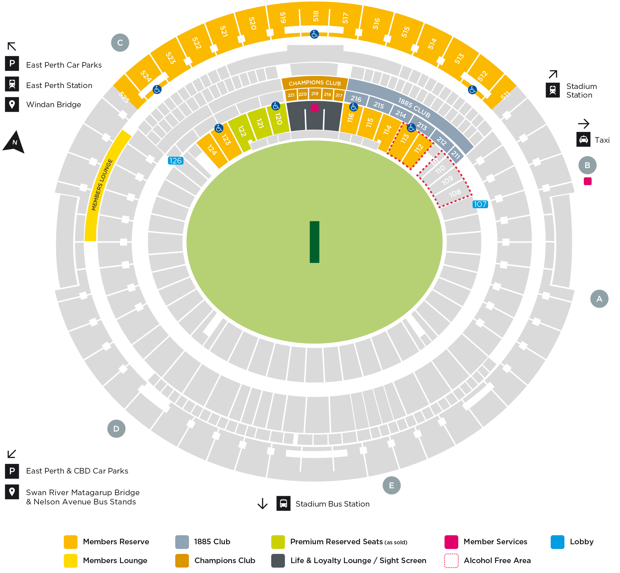 Seat Number Optus Stadium Virtual Seating Plan - 2 - Lennie Watsica