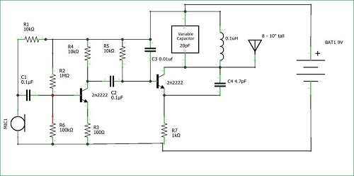 Circuit Diagram Of Walkie Talkie Transmitter - Circuit Diagram