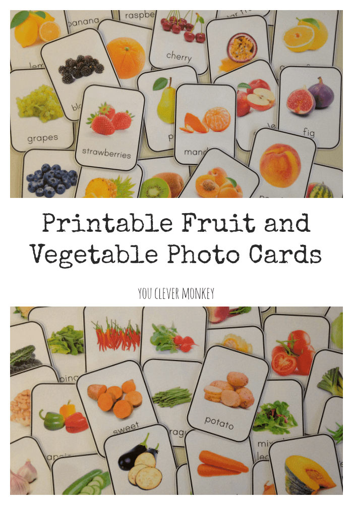 Printable Fruits And Vegetables