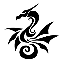 dragon tribal stencil free stencil gallery