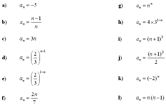 Math Exercises Problems