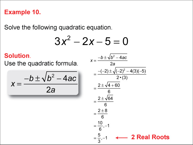 Math Example Quadratics The Quadratic